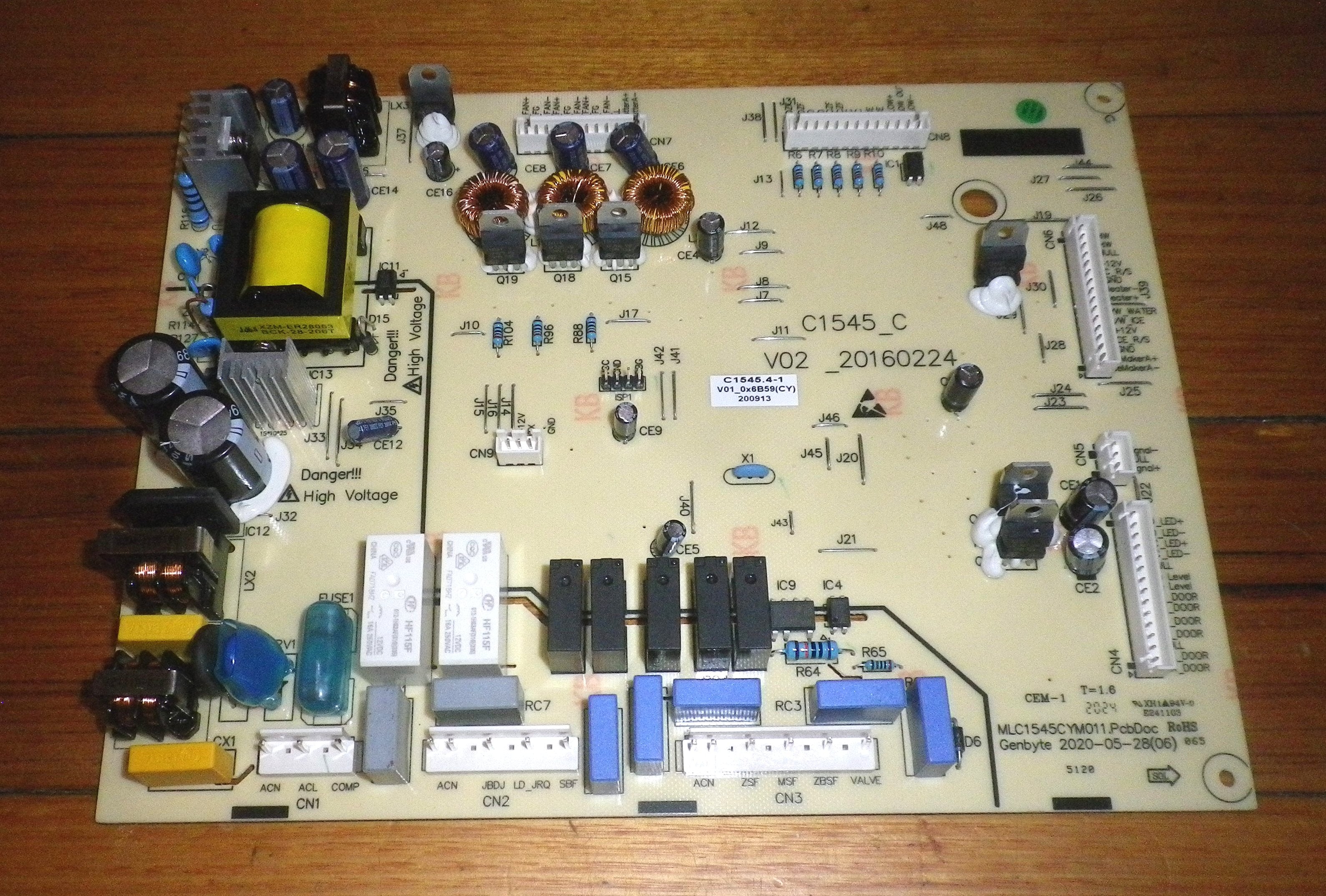 Westinghouse WSE6870SA Refrigerator Main Control Module Printed Circuit Board - Genuine Part # 890152533