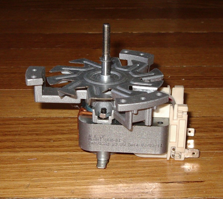 Universal 240V Fan-Forced Oven Fan Motor with Blade & Spacers - Part # OFM01V3