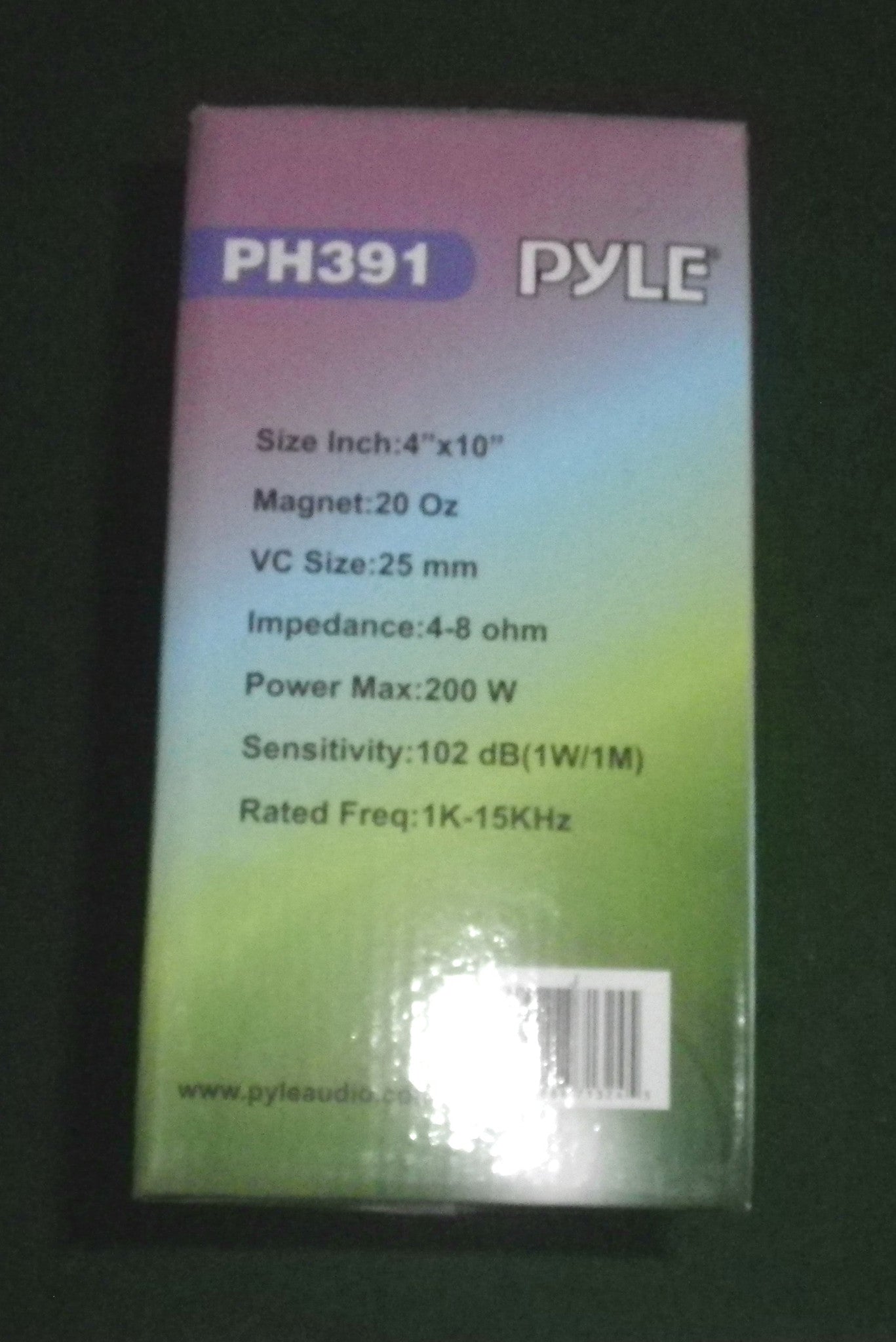 Pyle High-Power 10 x 4 Inch 200-Watt 8-Ohm Horn Tweeter Speaker - Model PH391