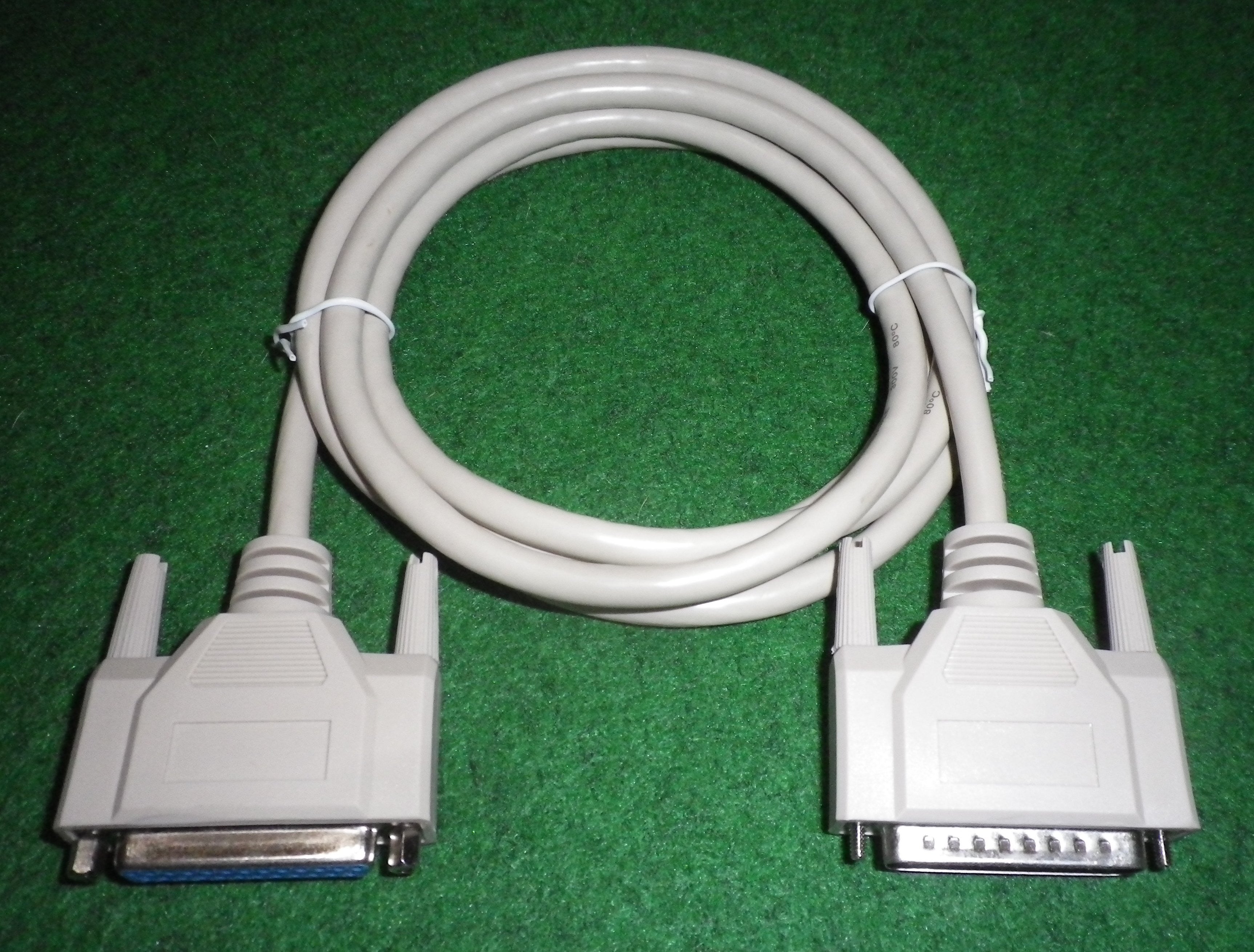 1.8m DB25 Male to Female Serial Computer Cable - Part # CL260