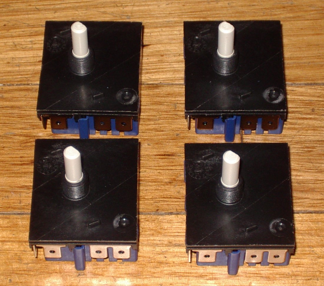 Quantity of 4 Chef, Simpson, Westinghouse MP101 - EAC Simmerstat Controls for Hotplates - Part Number SM - 101