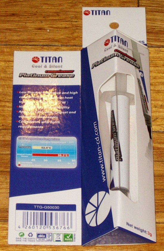 3gm Titan Platinum Heat Transfer Grease in Handy Syringe for CPU and VGA Chips - TTG - G50030