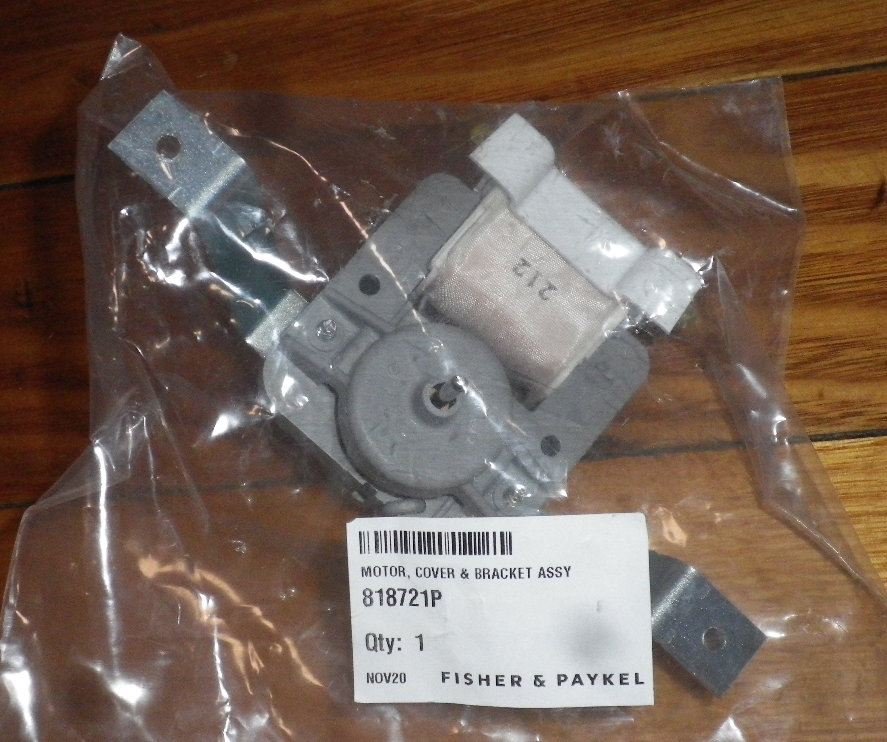 Fisher & Paykel Short Shaft Evaporator Fan Motor Appliance Replacement Part - Genuine FP818721P