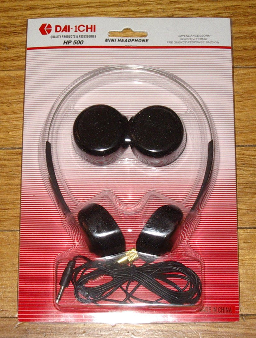 Affordable Stereo Mini Headphones with a 1.5 - meter Cord and 3.5mm/6.5mm Jacks - Model HP500