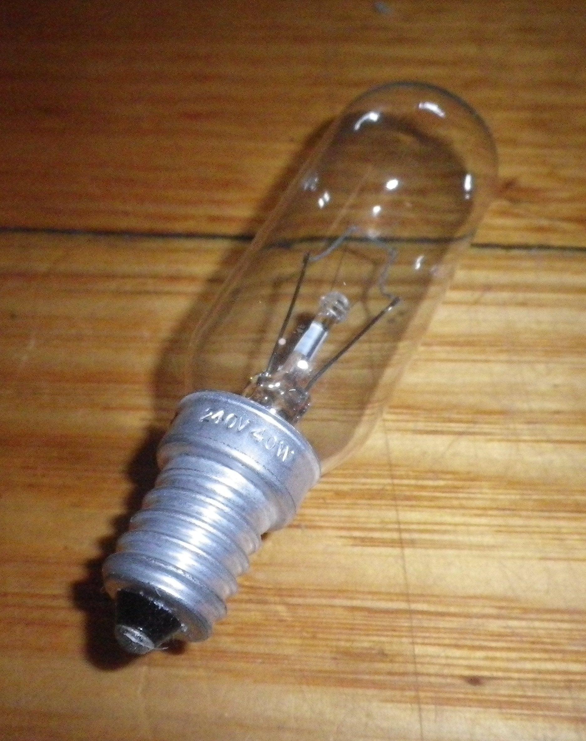 40Watt Tubular SES Globe for Rangehoods and Fridges - Part No. CL830