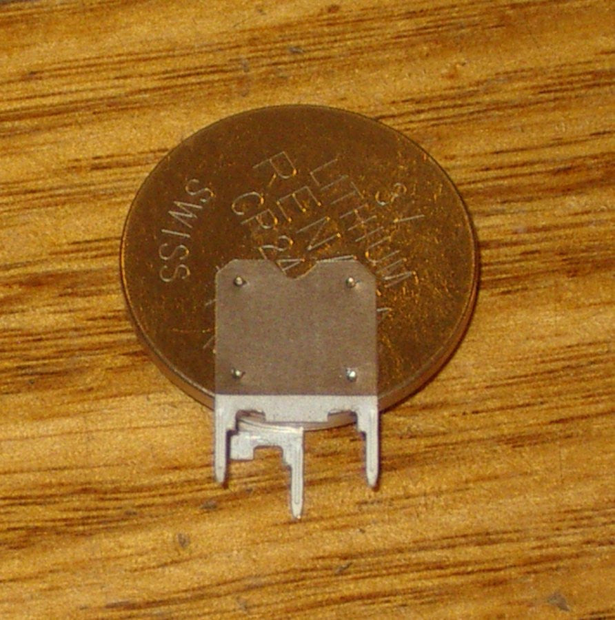 3V CR2450-NRV Lithium Battery with Vertical Mount Solder Tags