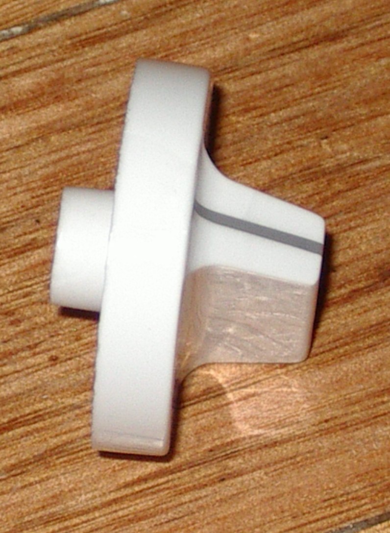 Westinghouse White Electric Stove Genuine Hotplate Control Knob - Part #0019007624