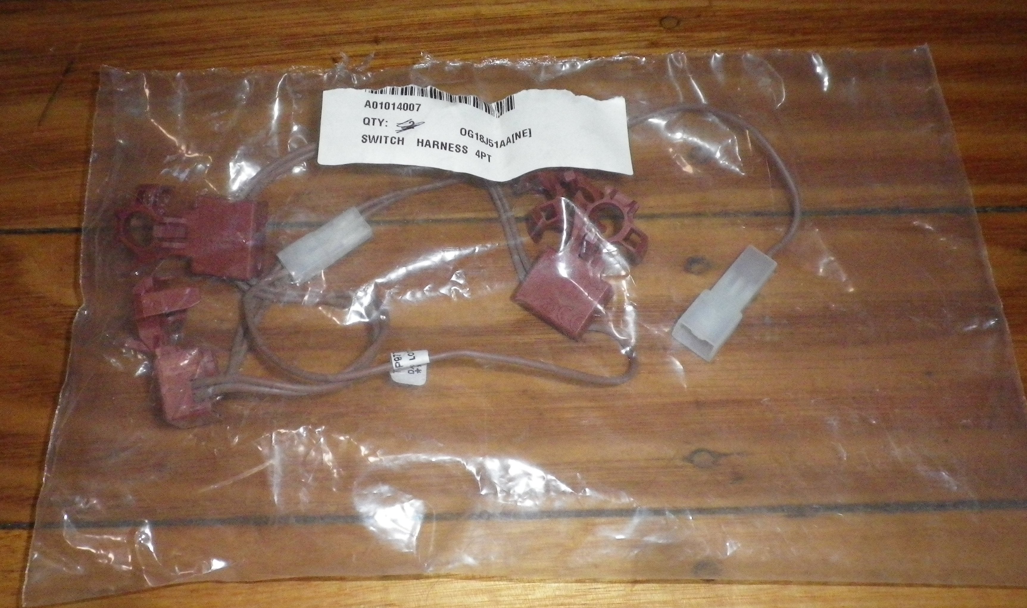 Westinghouse and Chef Gas Cooktop Ignition Switch Harness - Electrical Component Part # A01014007 for Gas Stoves