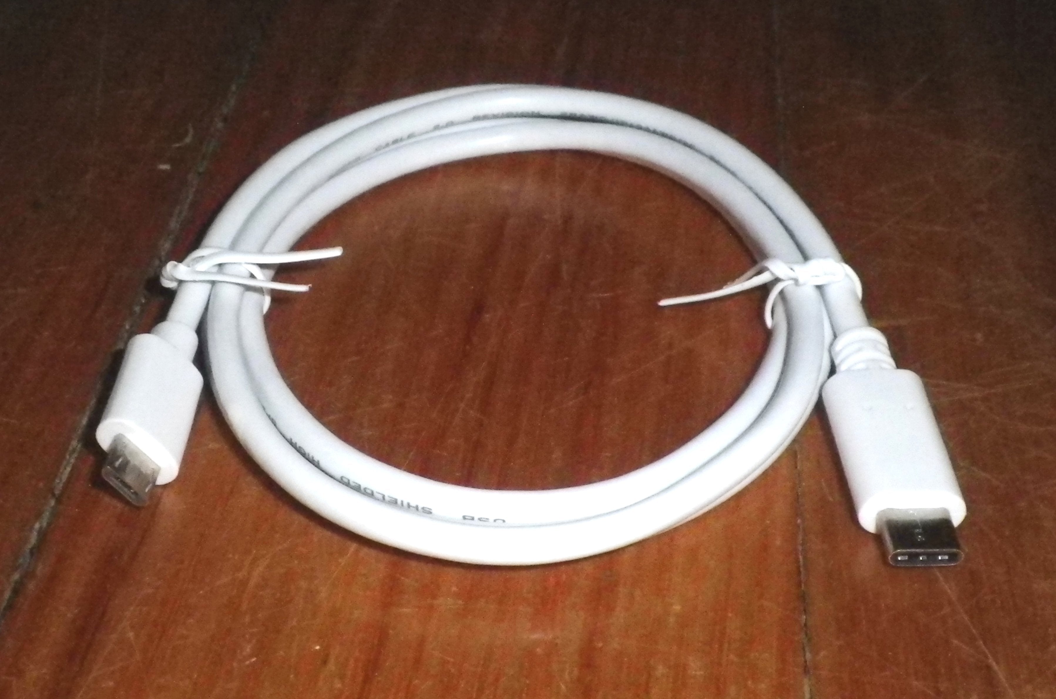 1.0Mtr High - Quality USB - C Male to MicroUSB Male Computer Data Cable - CL1160WH - 1