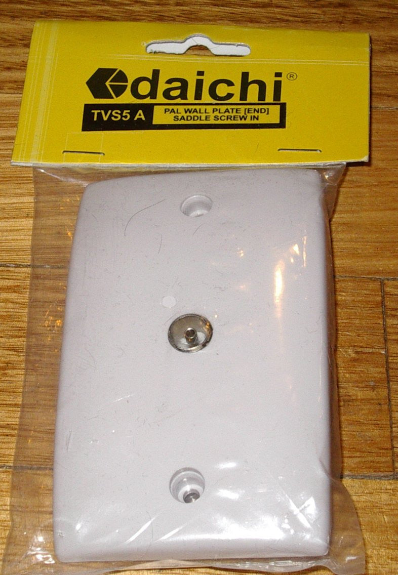 High - Quality Coaxial Antenna Wallplate with PAL Socket - Model TVS5A