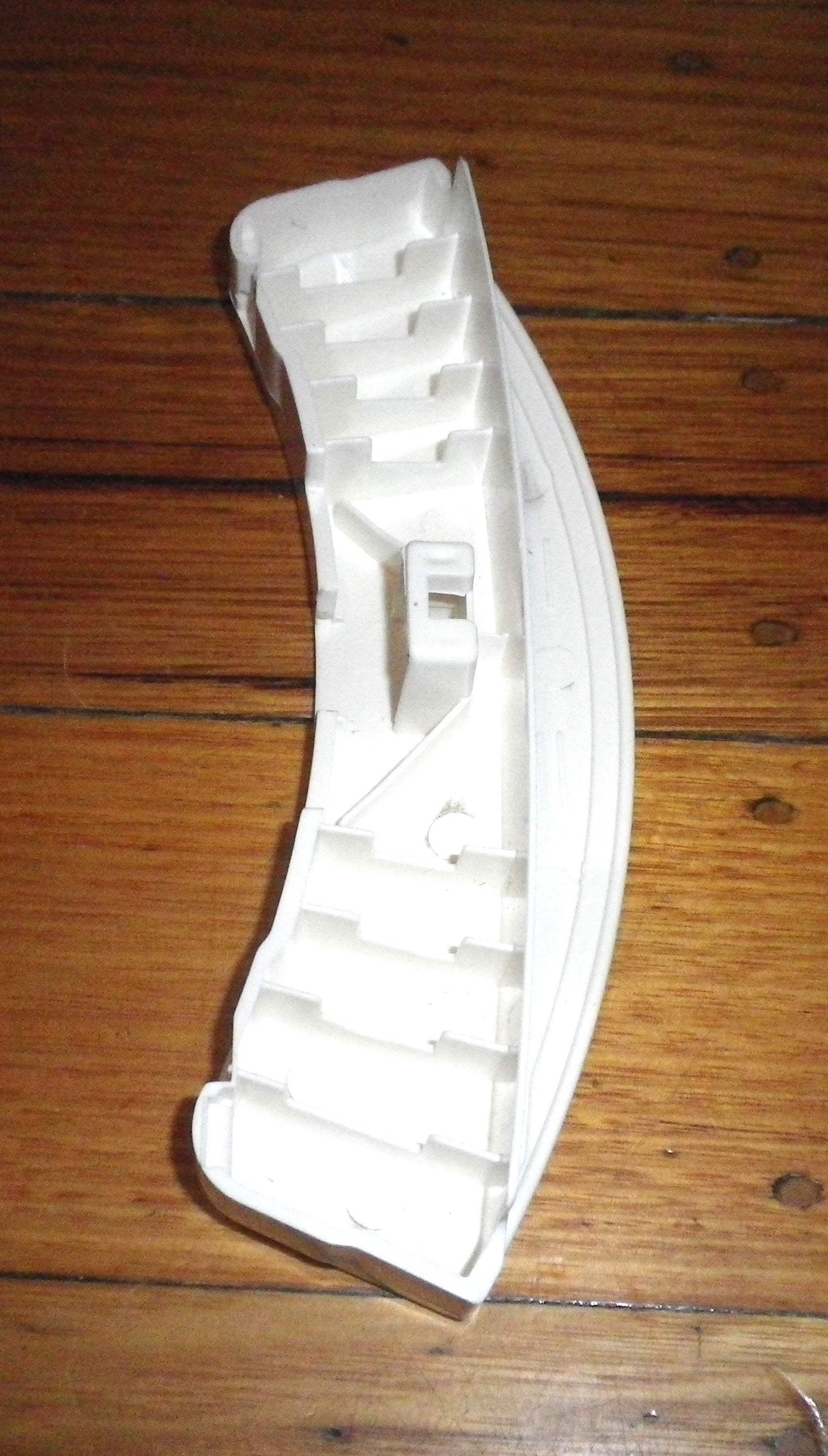 Compatible White Door Handle Lever for Samsung Front Loader Washing Machine - Part # S204, Equivalent to DC64 - 00561A