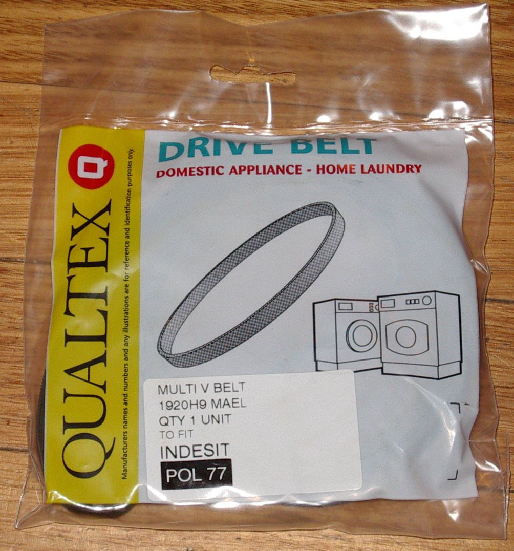 High - Quality Replacement Drum Belt for Ariston and Indesit Clothes Dryers - Part # POL77, 1920H9MAEL