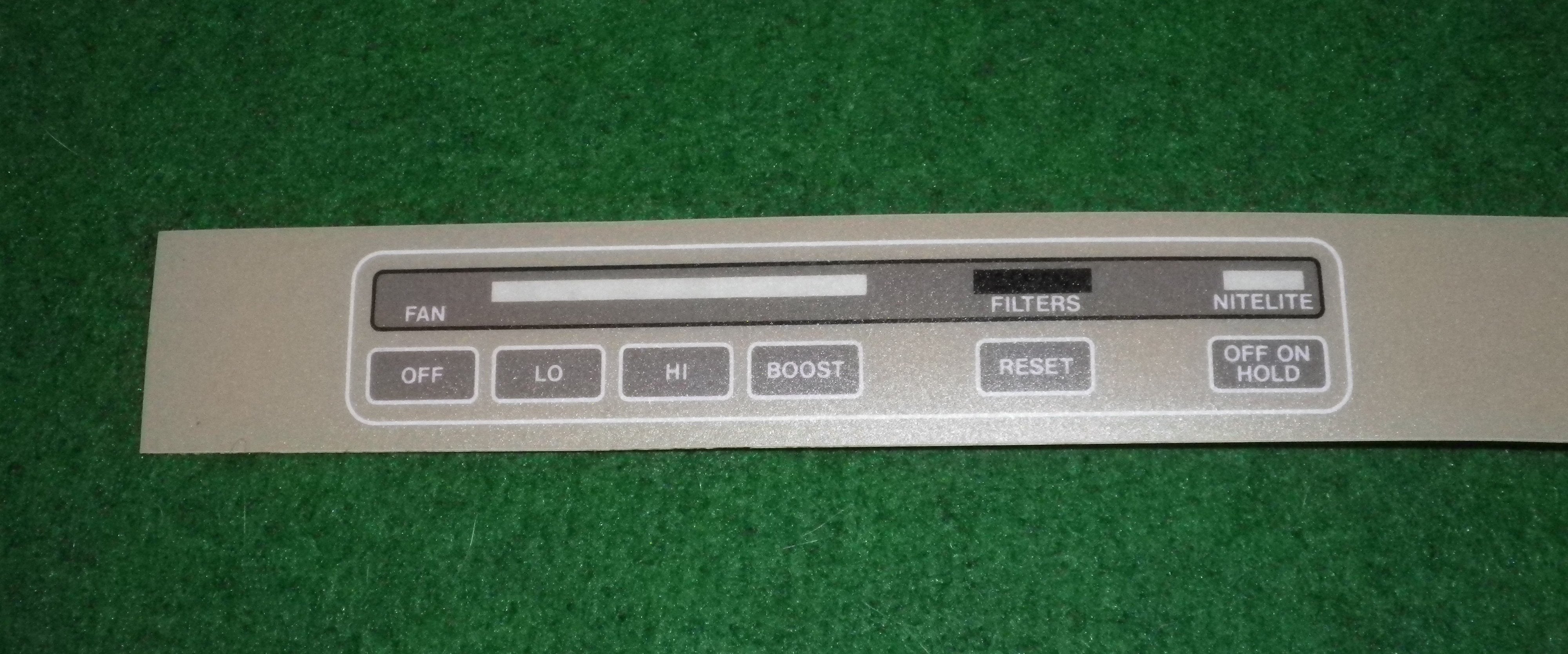 Almond Front Panel Decal for Robinhood 9300 600mm Rangehood - Part # 6225