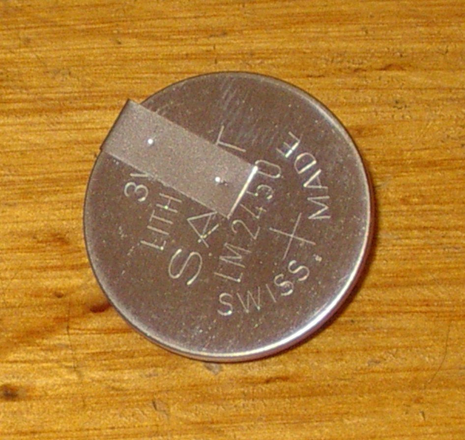 3-Volt Lithium CR2450-NFH Battery Featuring Horizontal Solder Tags for Memory Applications
