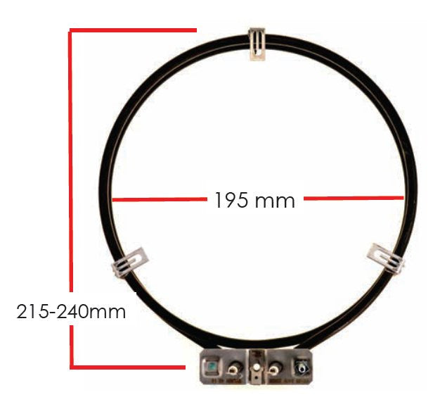 Universal 2100-Watt Fan-Forced Oven Heating Element - Part Number FE-35 for Multiple Brands