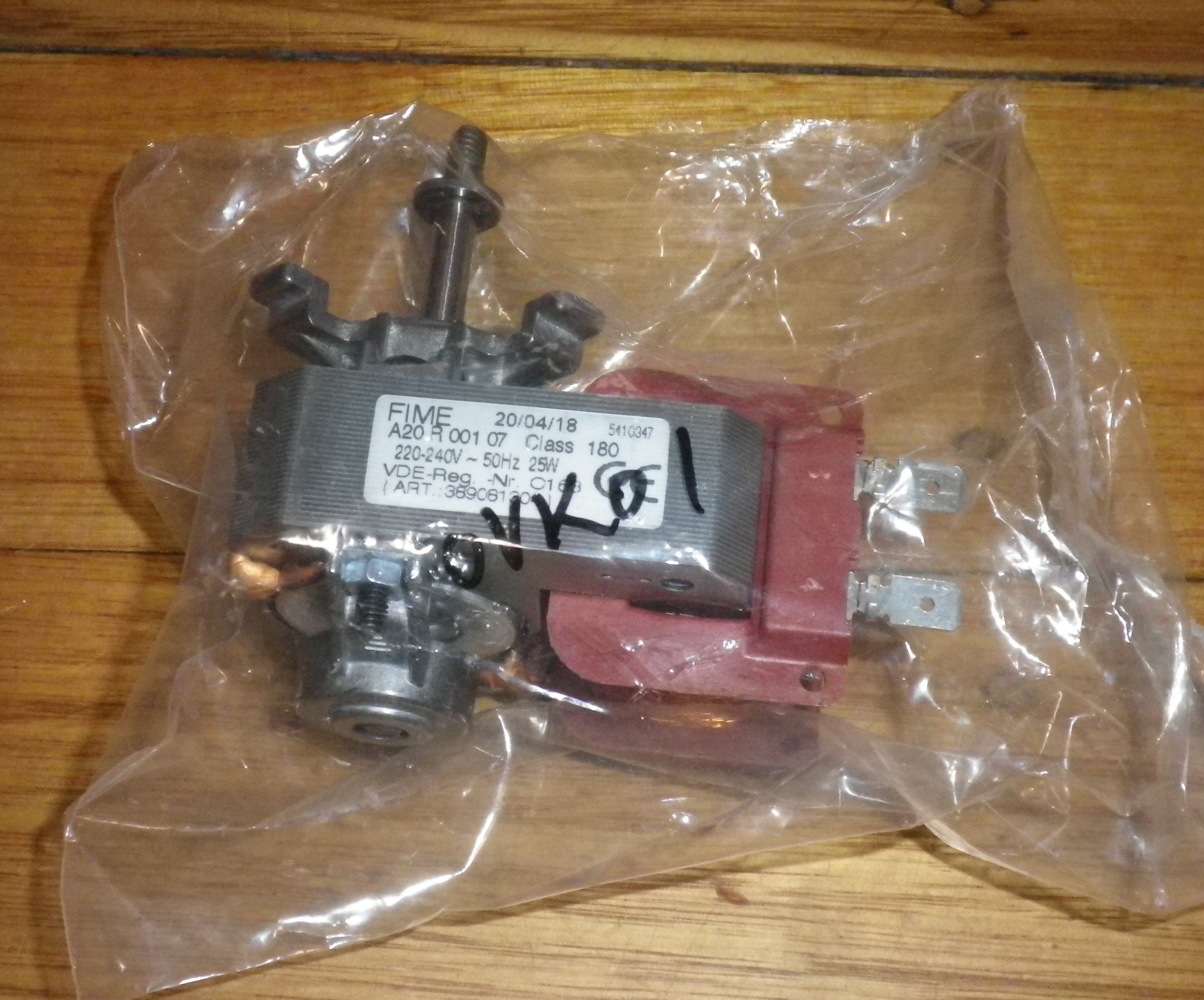 High - Performance Fan Motor (Part # OVK01) for Westinghouse, Chef & Simpson Fan - Forced Ovens