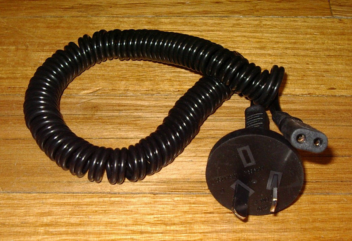 Braun Curly Shaver 2-Pin Australian AC Power Lead - Part # 7002225