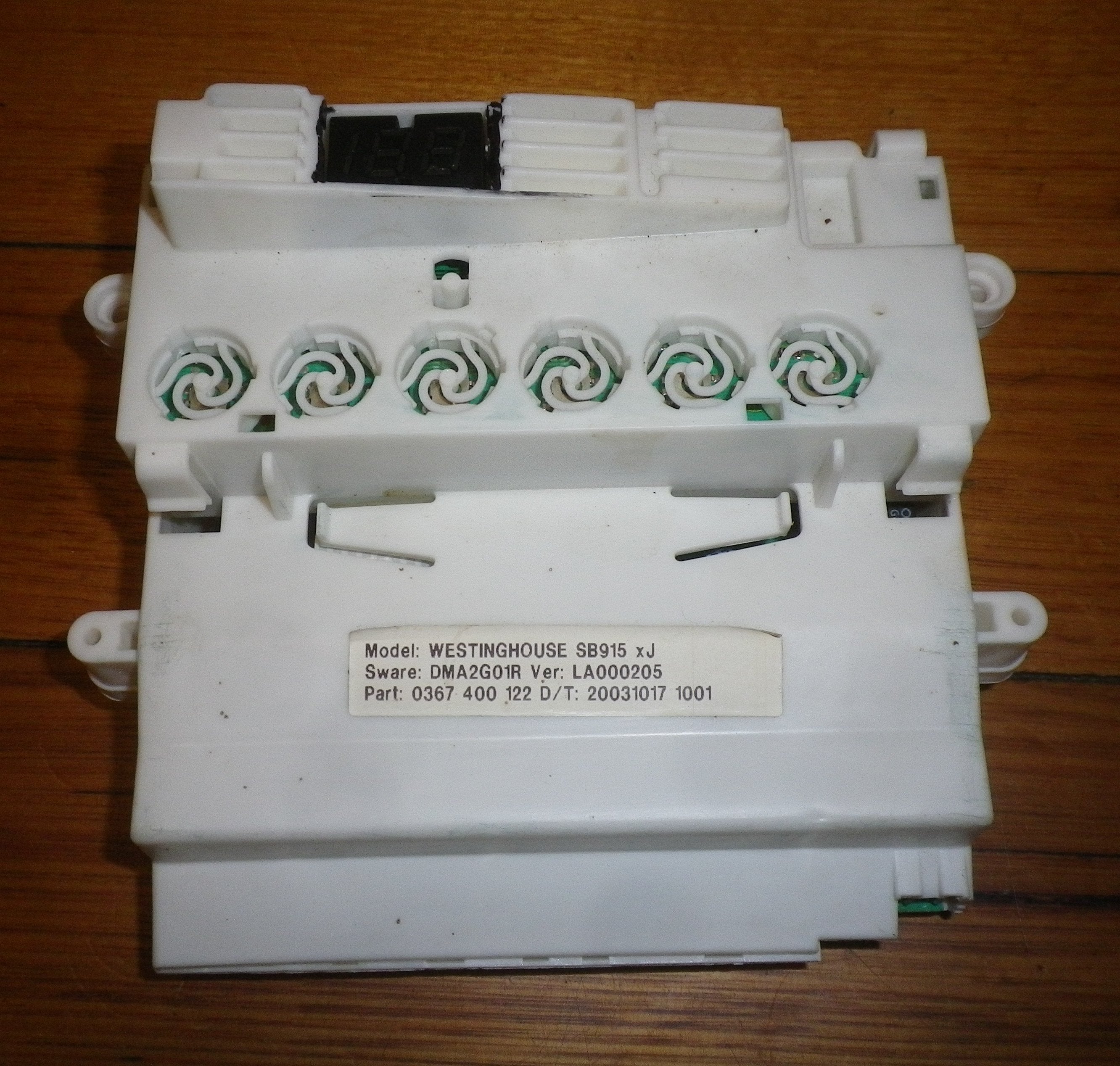 Refurbished Westinghouse SB915 Dishwasher Control Module Part #0367400122RECO