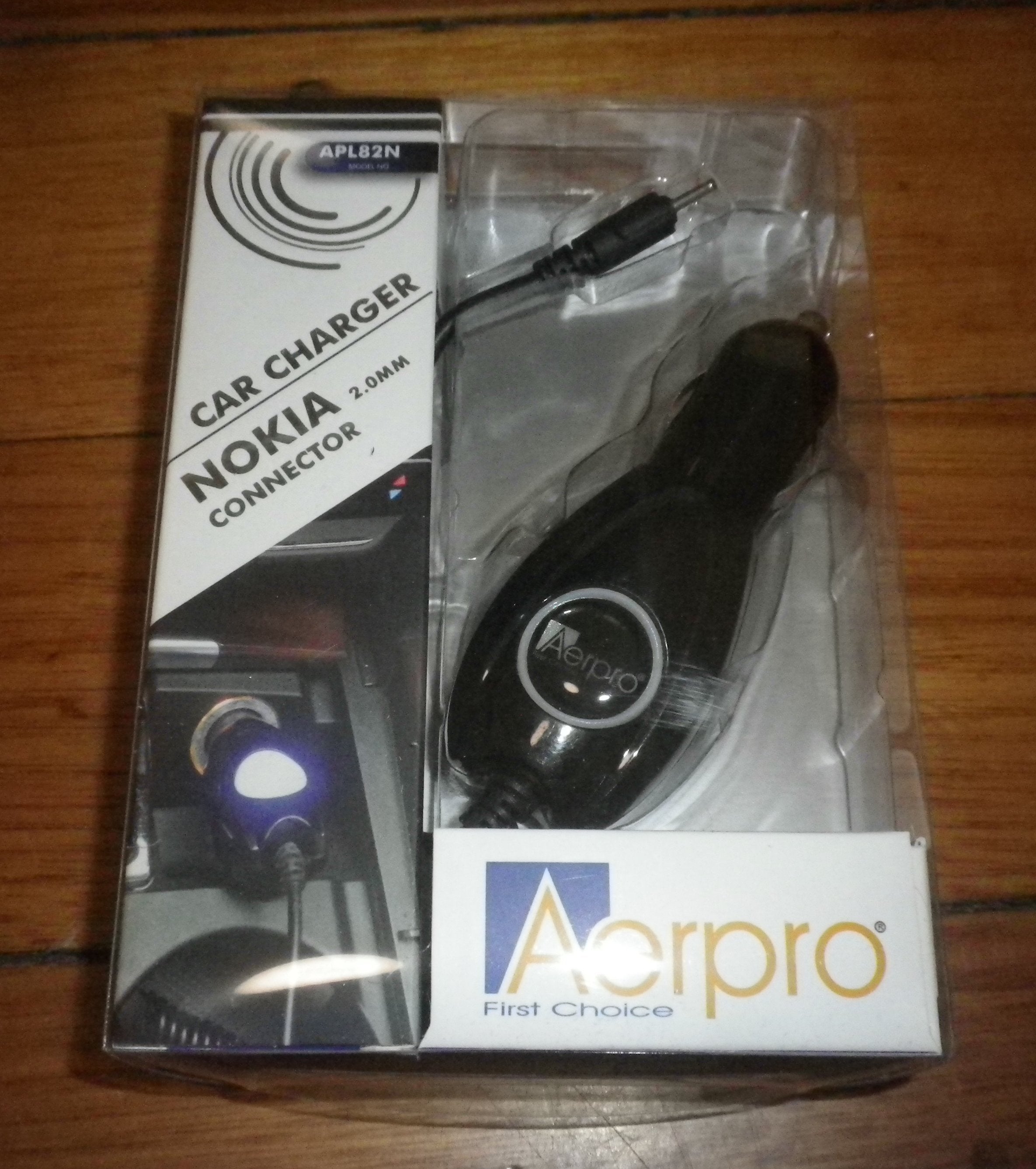 AerPro Automotive Charger Adapter for Nokia Smartphones Equipped with 2.0mm Plug - Model # APL82N