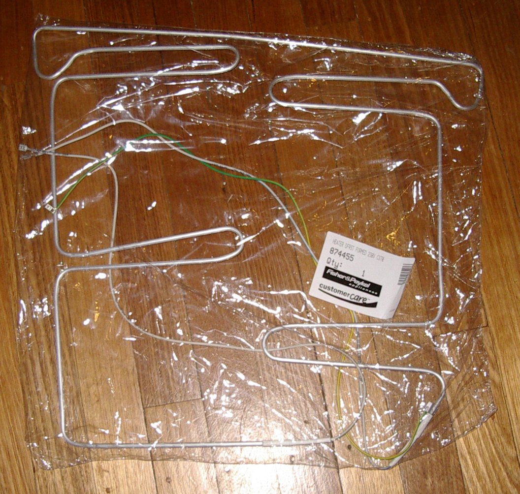 Fisher & Paykel C365H and C370 Cooling Plate Defrosting Element - Genuine Part # FP874455 for Cyclic Defrost Refrigerators