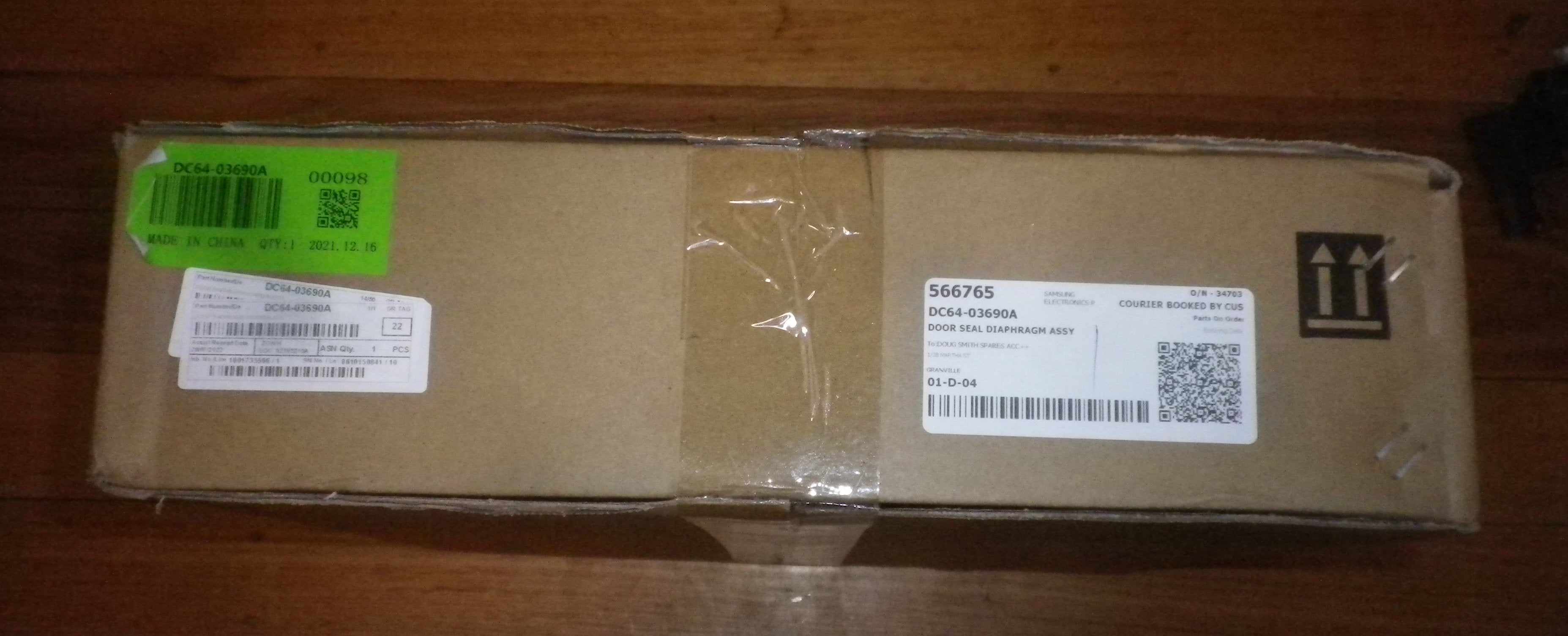 Samsung Front Loader Door Gasket - Part # DC64 - 03690A for WW85M64FOPW, WW95N64FRPW