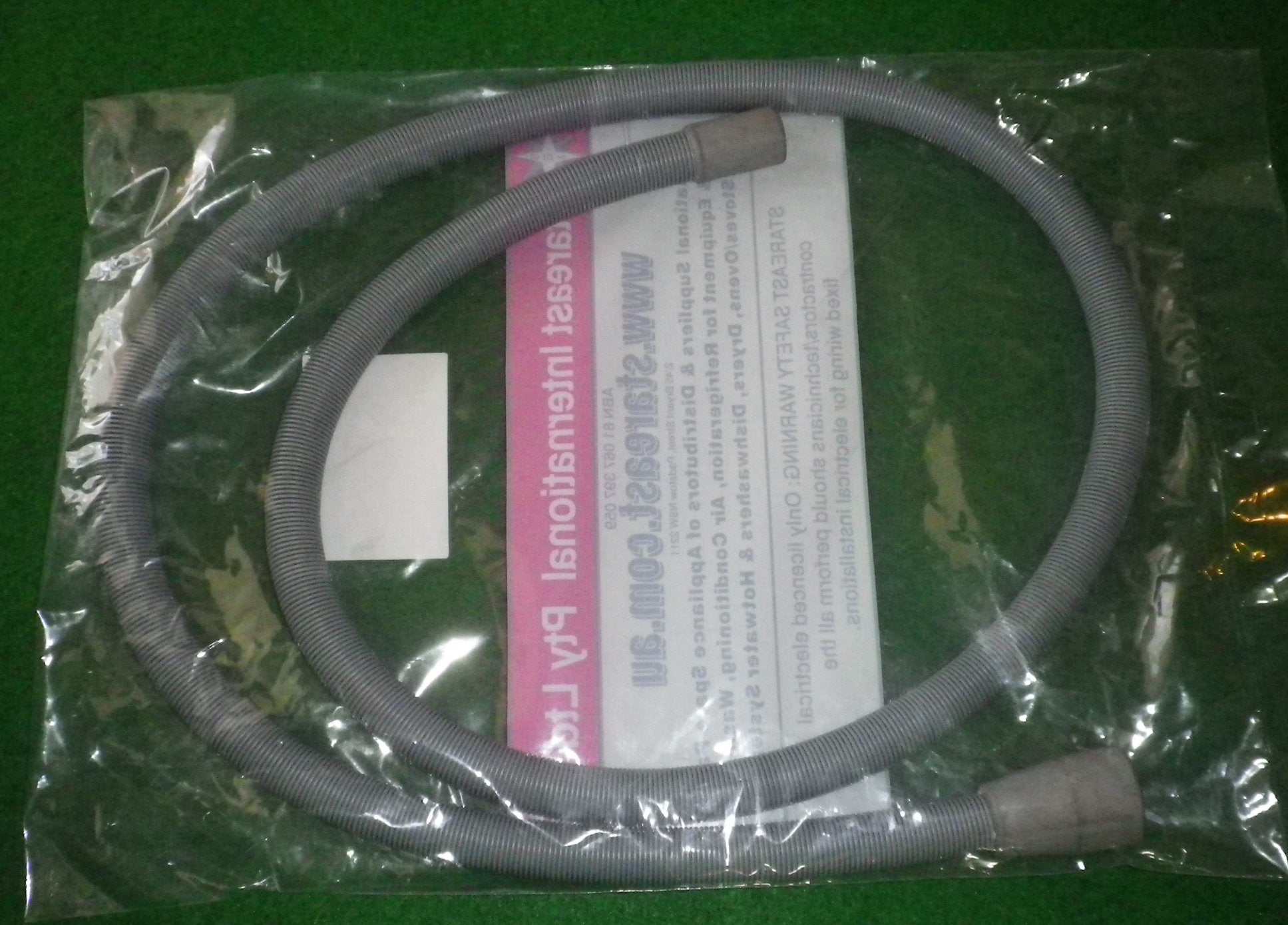 Universal 2.5 - metre Plastic Washing Machine Drain Outlet Hose with 22mm and 34mm Diameter Ends - Part # W079