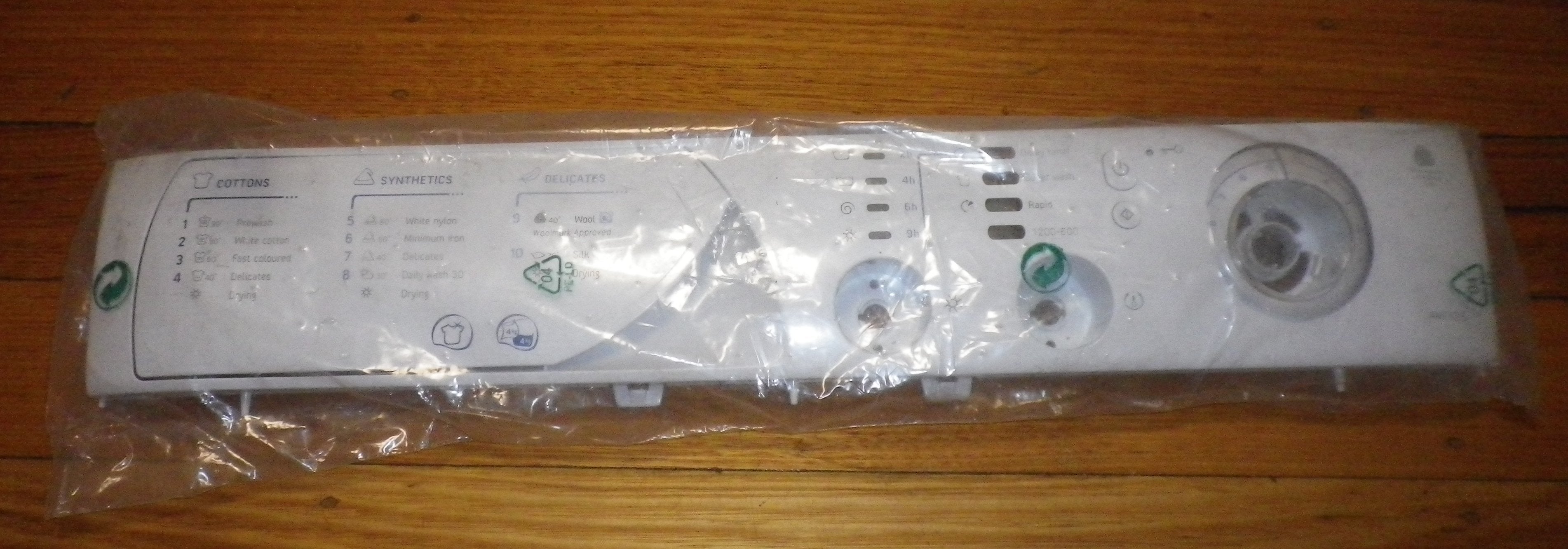 Ariston AML125(AUS) Washer Dryer Genuine Control Panel Escutcheon - Part C00116759