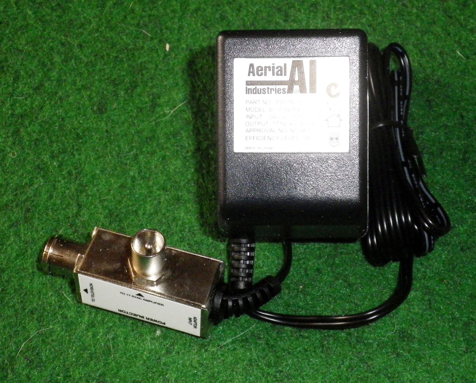 Aerial Industries 17.5VAC TV Masthead Amplifier Power Supply PS17ACP - Brand New