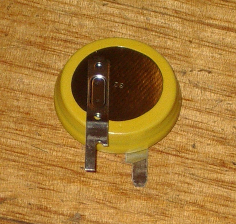 3V CR2354 Lithium Battery with Solder Tags for Vertical PCB Mounting