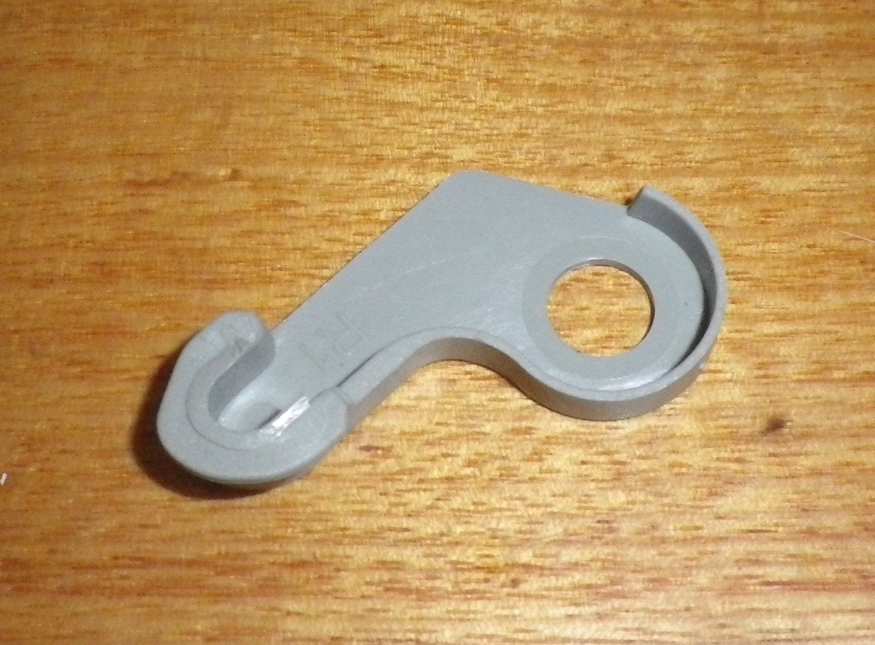 Fisher & Paykel Refrigerator Grey Left-Handed Door Hinge Base and Closing Cap Component - Part Number FP818612P