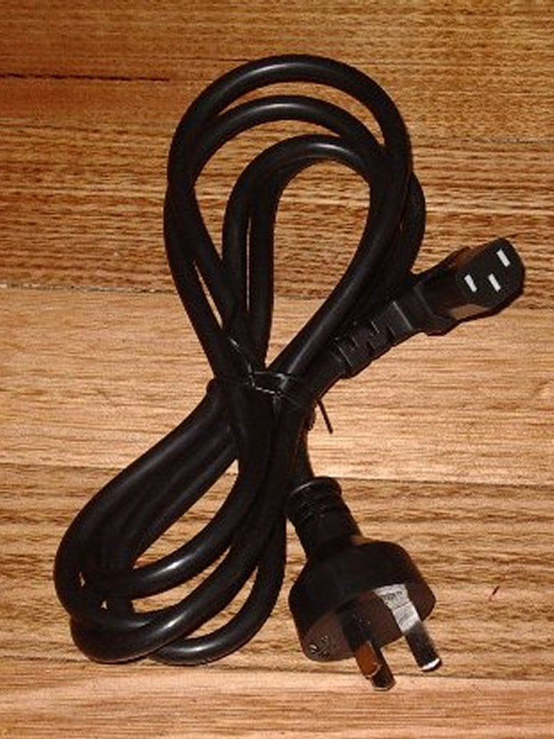 2 - metre Computer Power Lead: IEC Right - angled Female to 3 - pin Mains Plug, Part # ACL110