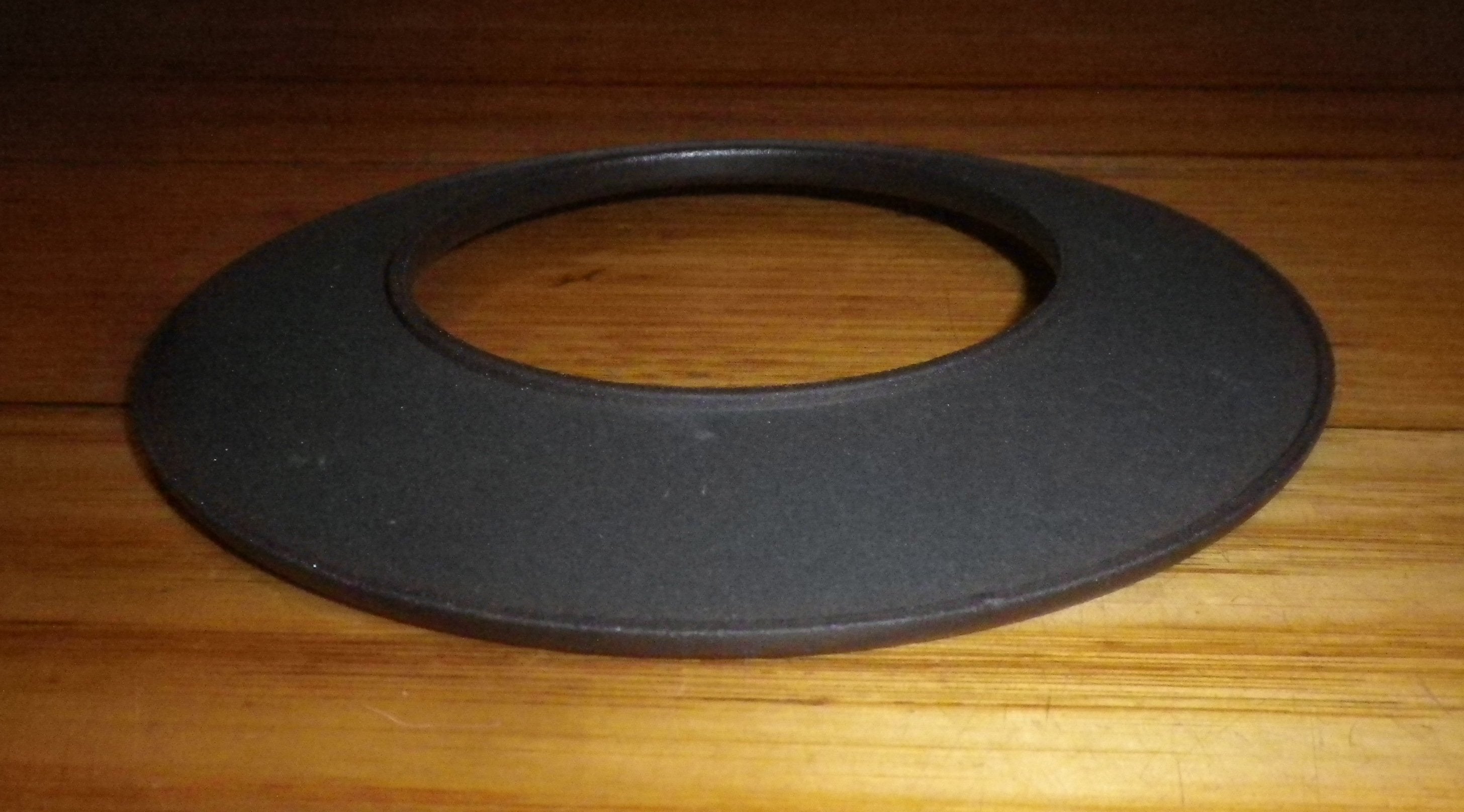 AEG and Electrolux Compatible Large Matt Black Outer Wok Burner Cap for Gas Stoves - 7KW, 132mm Diameter, Part # 140142482011