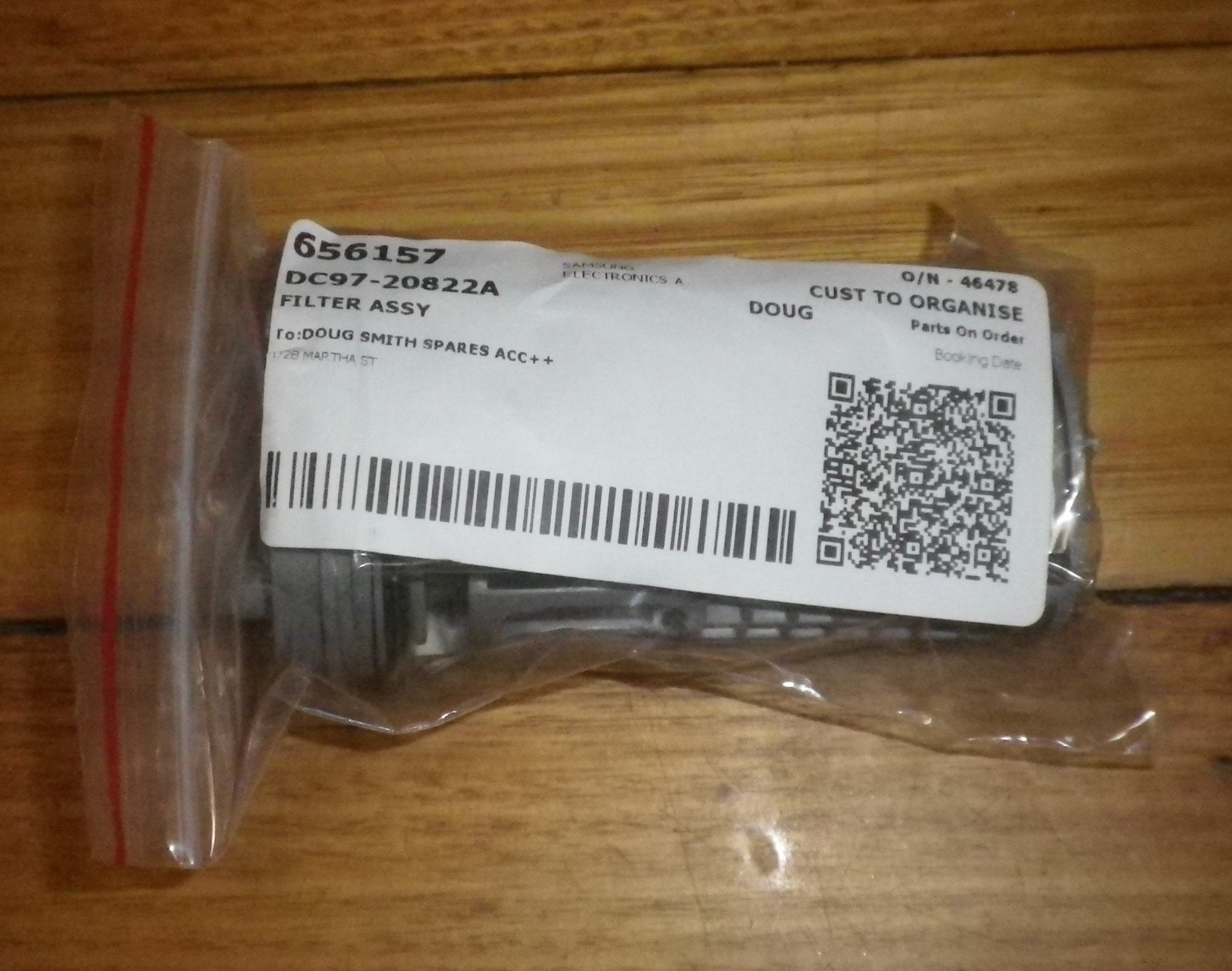 Samsung Washer's Genuine Lint Filter Button Trap Insert - Part # DC97 - 20822A