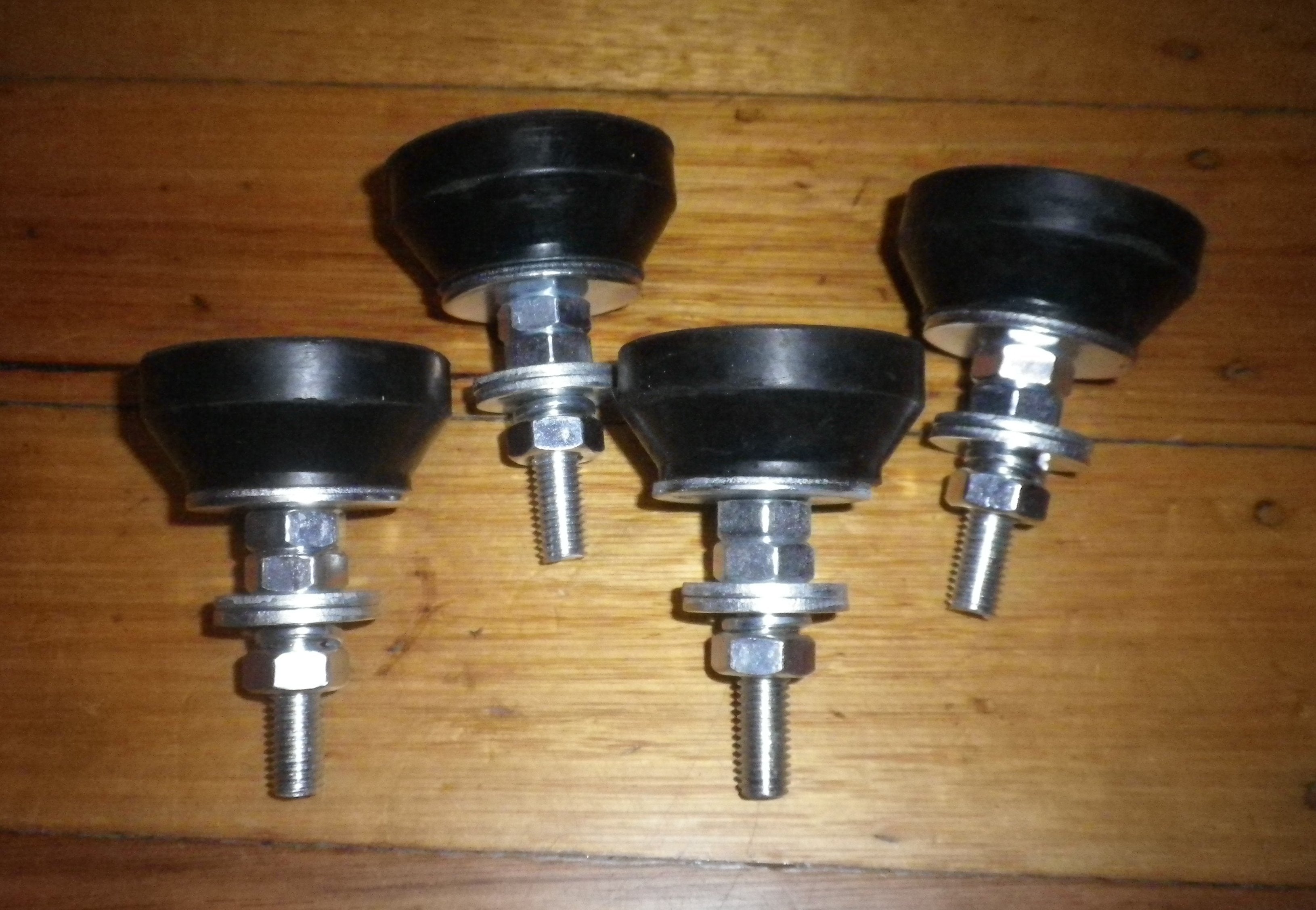 Adjustable Heavy - Duty Appliance and Furniture Legs with Oversized Rubber Feet (Pack of 4) - Part # RF400A - A