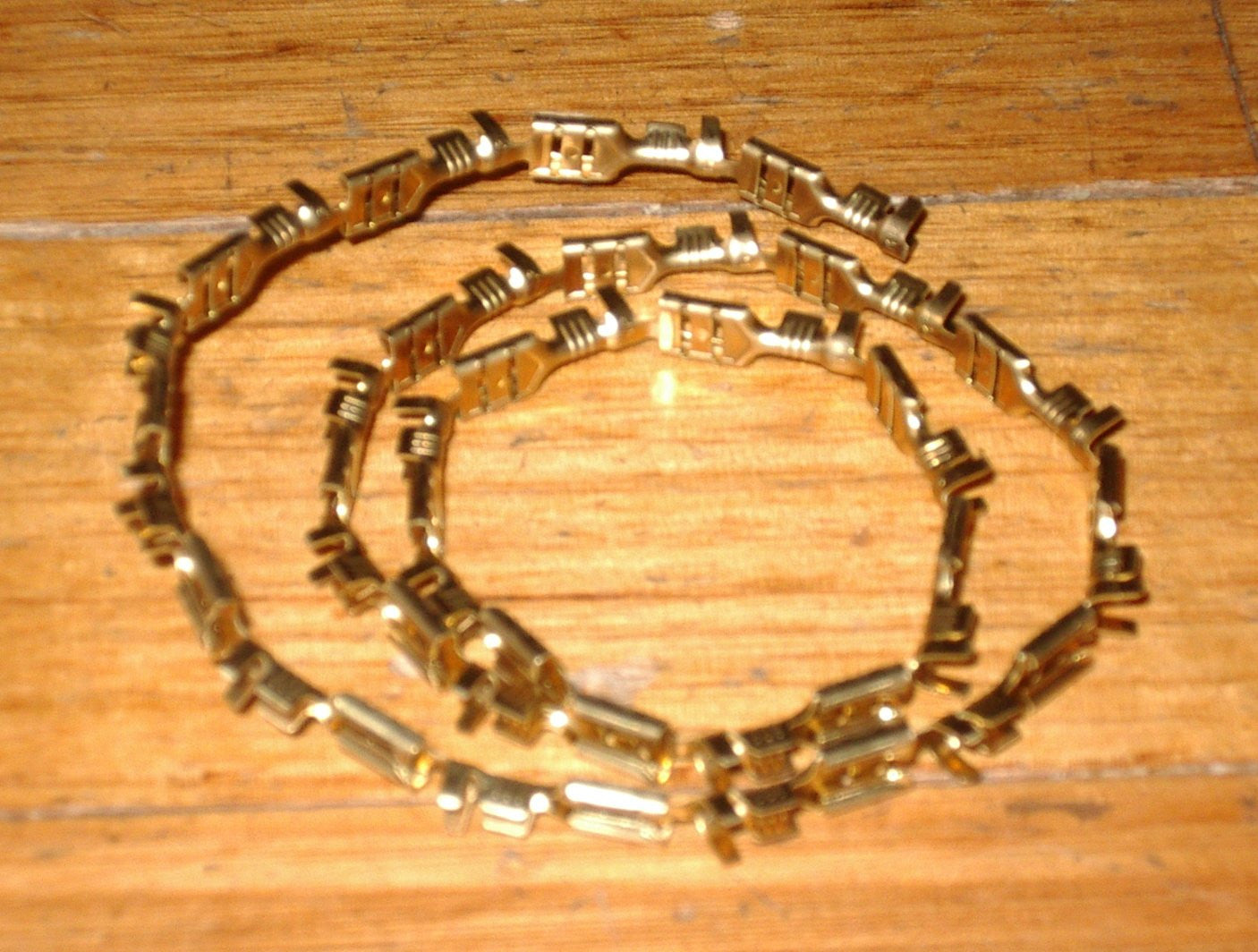 25-Piece Pack of Uninsulated Brass 4.7mm Female Spade Crimp Terminals - Part # 42801-25