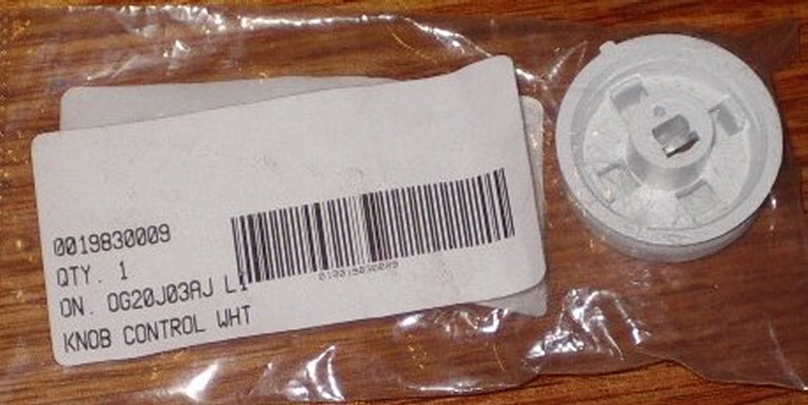 Westinghouse Genuine White Hotplate Control Knob - Part # 0019830009