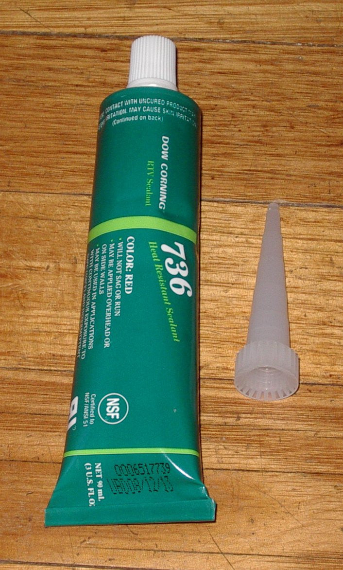 Dow Corning High-Temperature Resistant Silicone Sealant (Up to 600˚F) in 90ml Tube - Part # SIL736-90