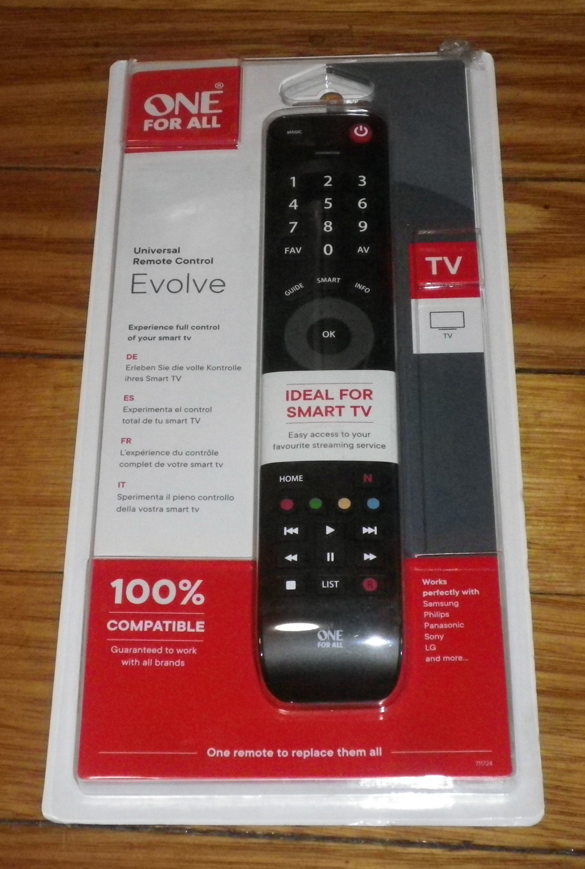All - Purpose Digital and Smart Television Programmable Remote Control, Model URC7115