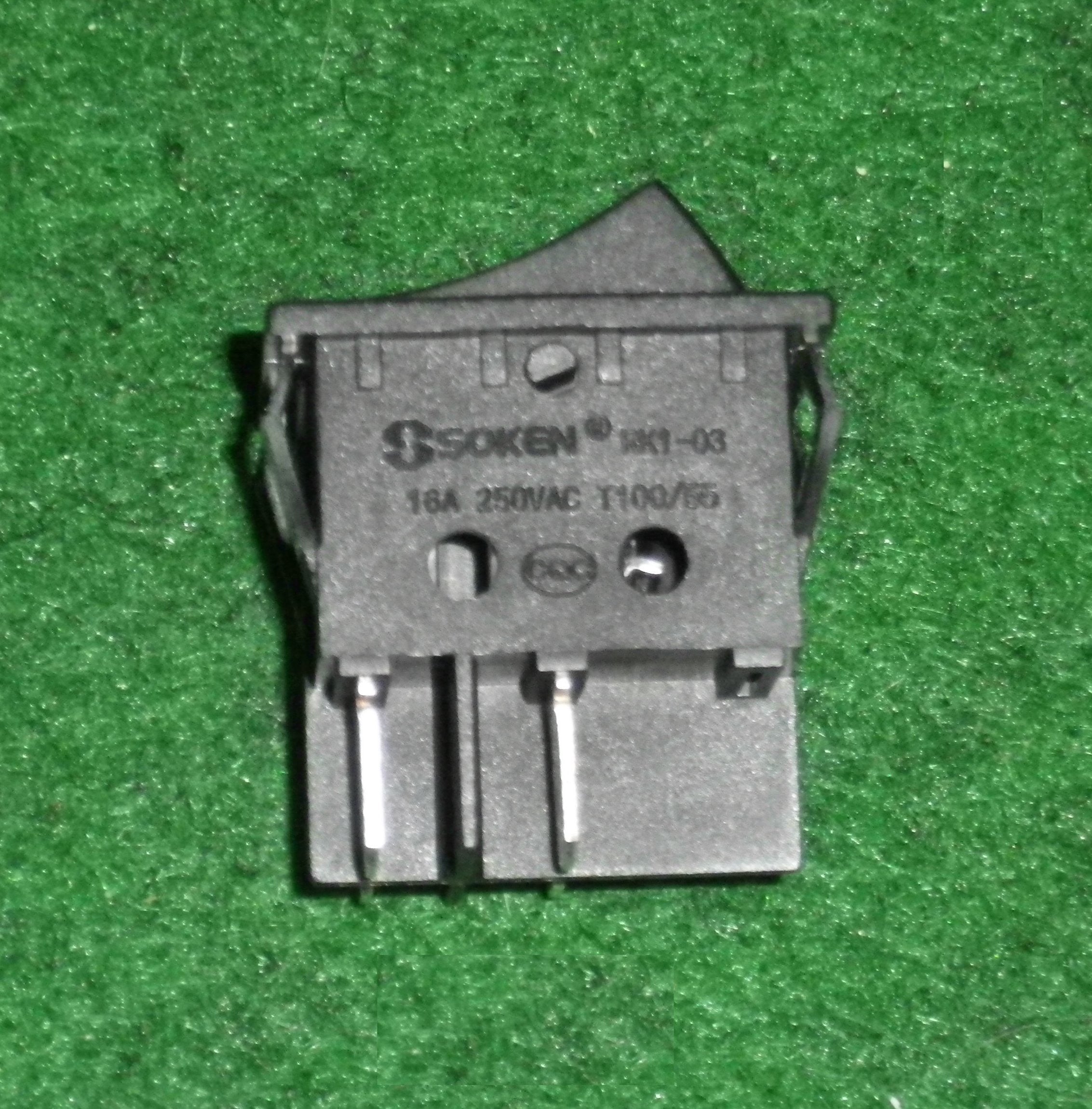 Cleanstar VC10LP and Hako RocketVac Compatible 250VAC 15A DPST Mains Rocker Switch - Part # VC10LP-7