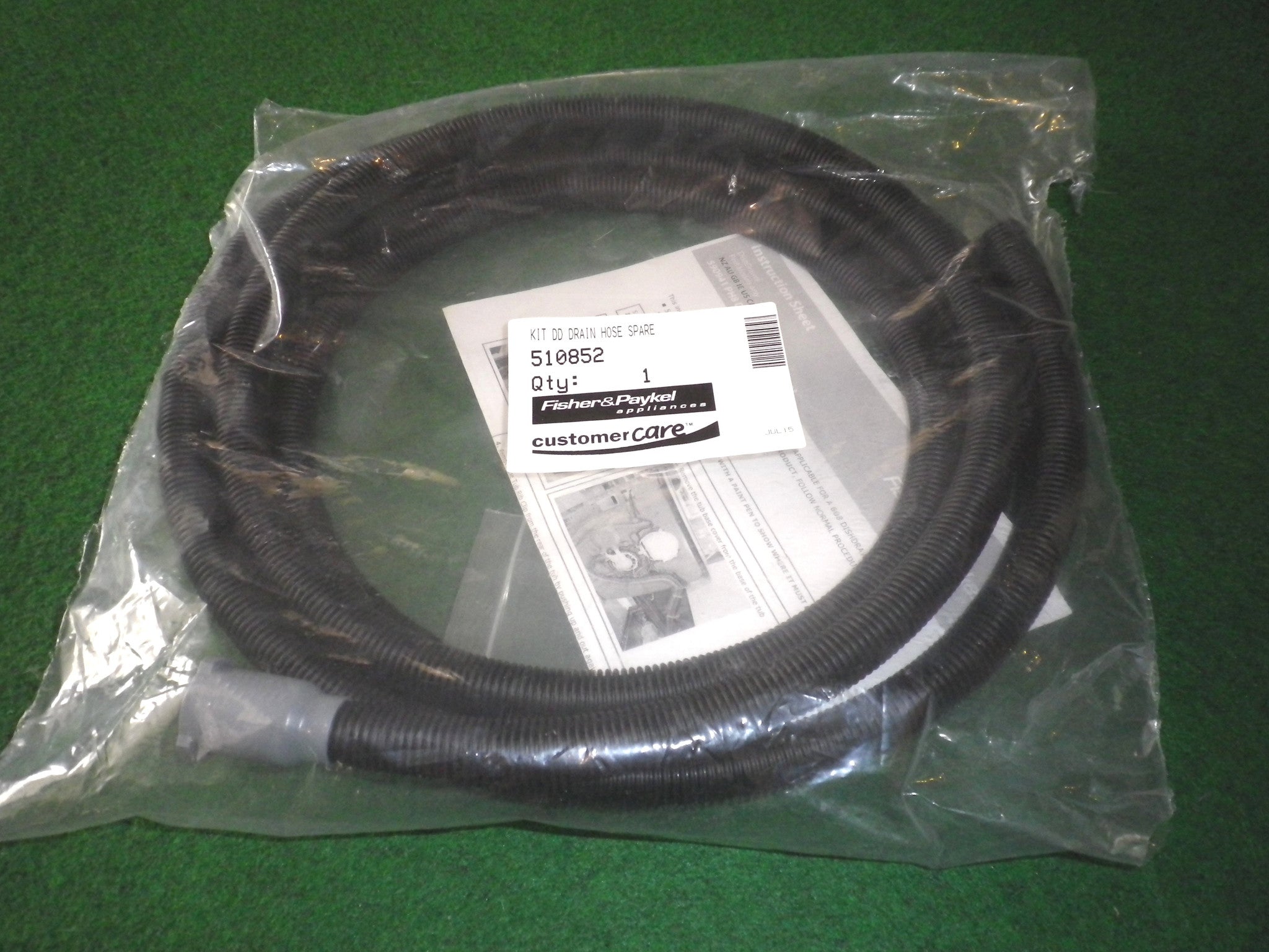 Fisher & Paykel DD605 Dishdrawer Dishwasher Outlet Hose - Genuine Part FP510852