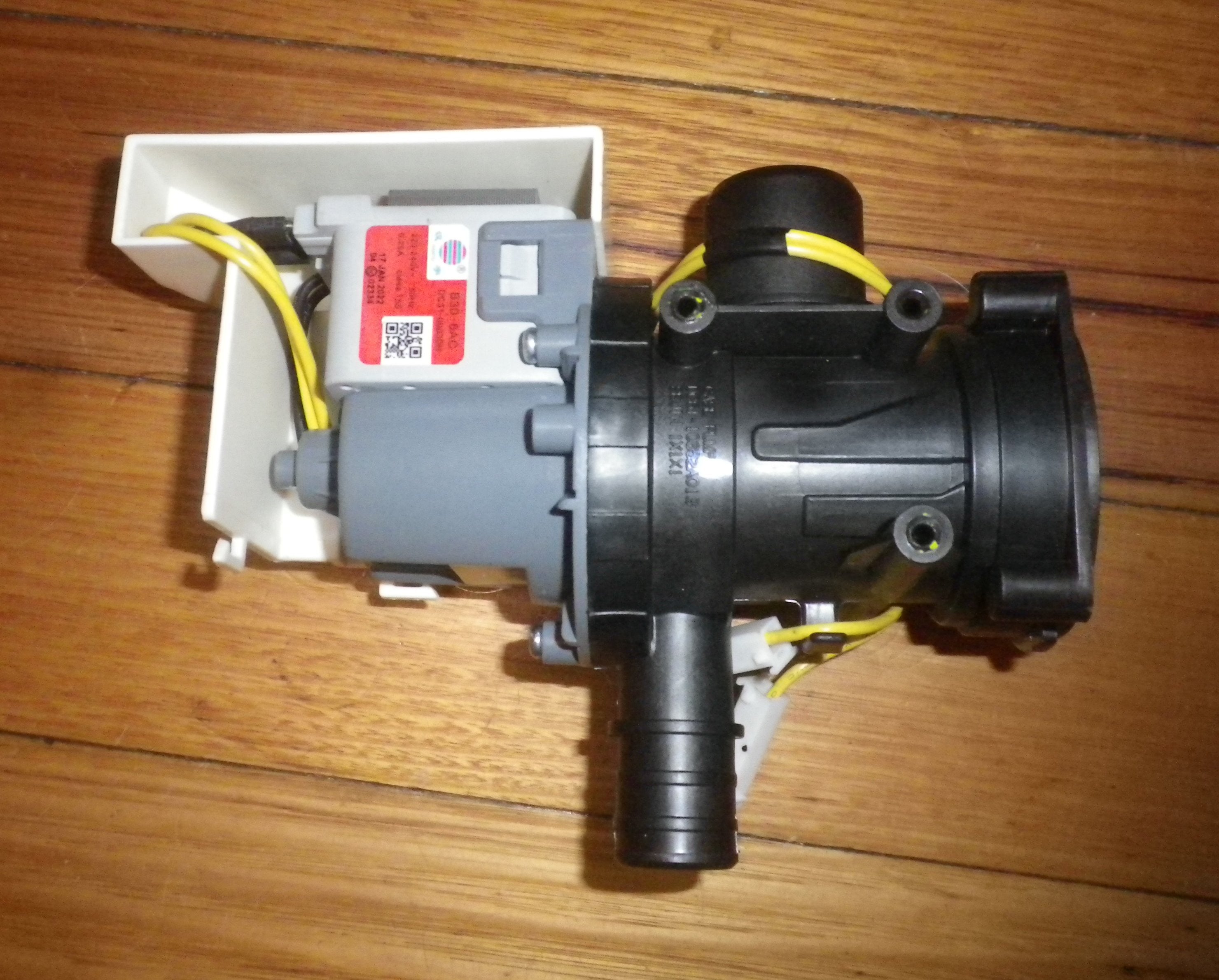 Samsung Top Loader Electric Pump with Housing - Genuine Part # DC96 - 01550C