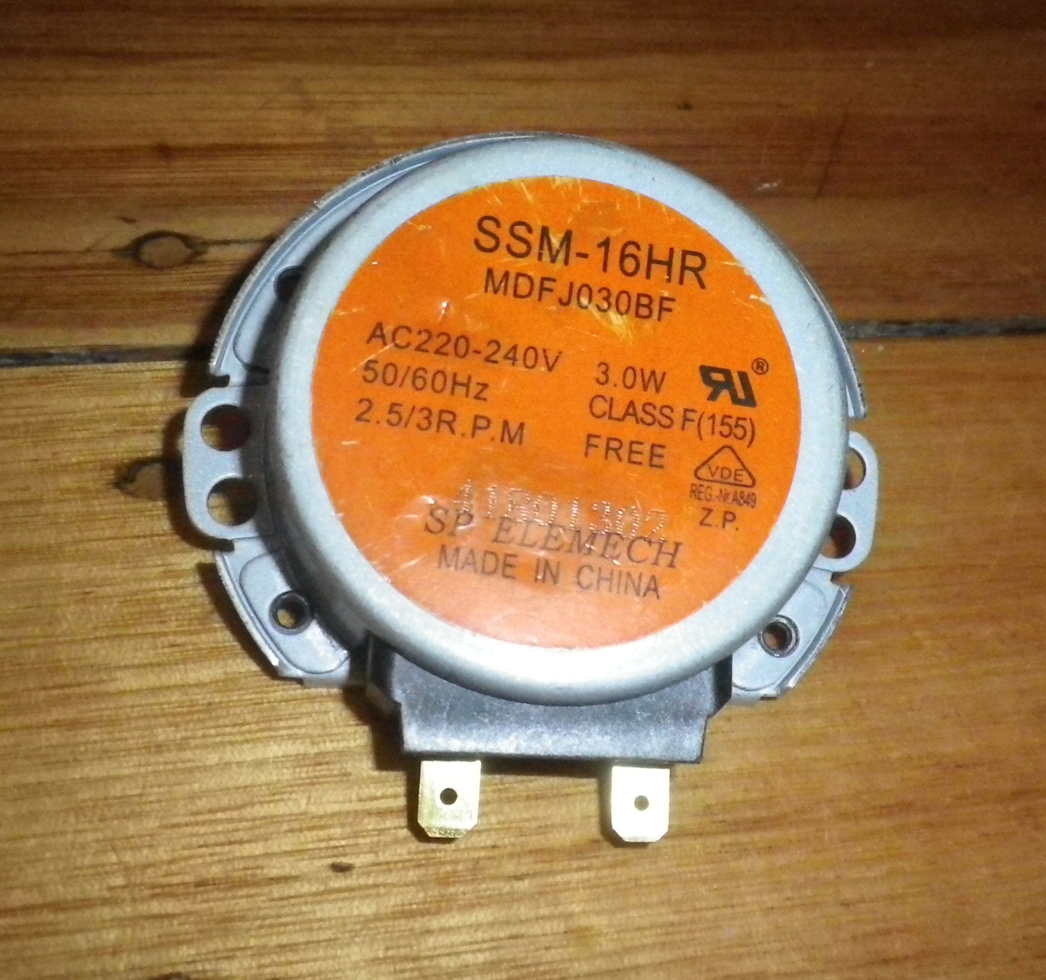 Samsung 240VAC SSM-16HR Turntable Motor for Microwave - Part DE31-10170B