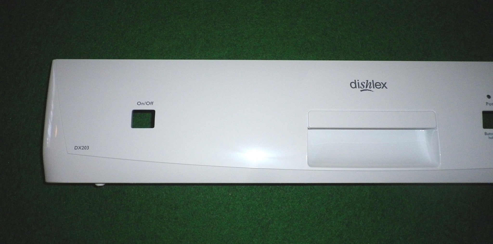 White Control Panel - Part # 1560723015 for Dishlex DX203WK