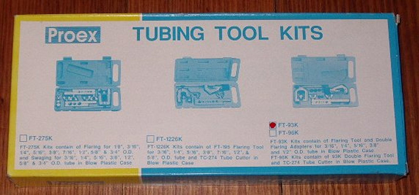 Economical Copper Tube Flaring Tool Kit for Refrigeration - Part # FT-93K