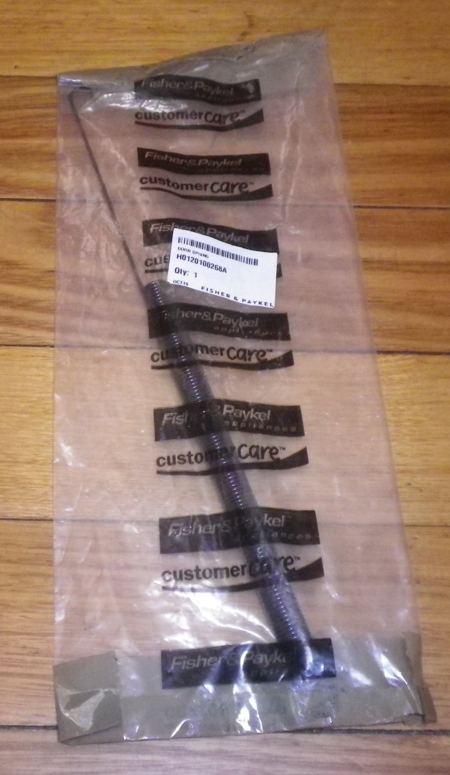 Fisher & Paykel DW60CHW1 Dishwasher Replacement Door Spring - Part # H0120100268A