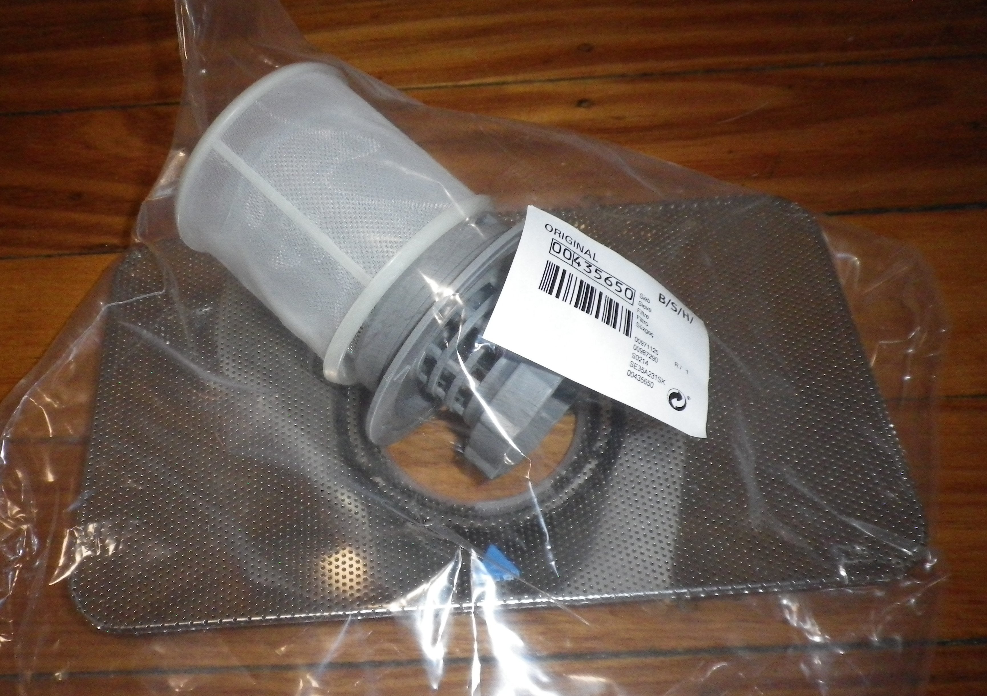 High - Quality Bosch SGS and SGU Series Dishwasher Drain Filtration Set - Genuine Parts # 435650, 00435650