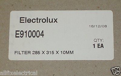Westinghouse WRJ900 Series Kitchen Rangehood Aluminium Replacement Filter - Part Number E910004