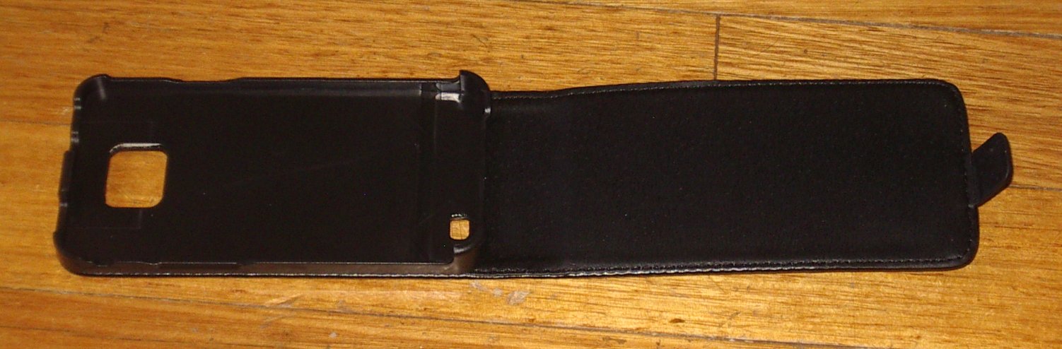 Premium Hard Leather Flip Open Wallet Case for Samsung Galaxy S2 - Model ALC6456