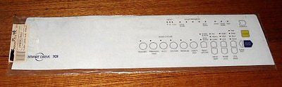 Fisher & Paykel GW701 Front Panel Replacement Decal - Part FP479094P