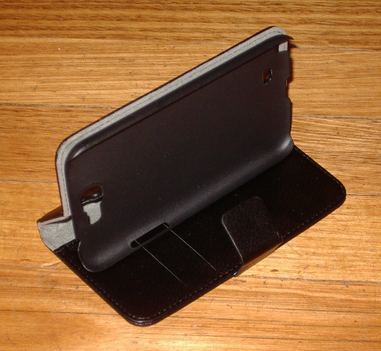 Premium Hard Leather Flip - Open Wallet - Style Case for Samsung Galaxy Note 2, Part Number ALC6492 - 102